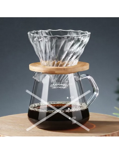 Csepegtető Kaffia üveg 2-4 csésze