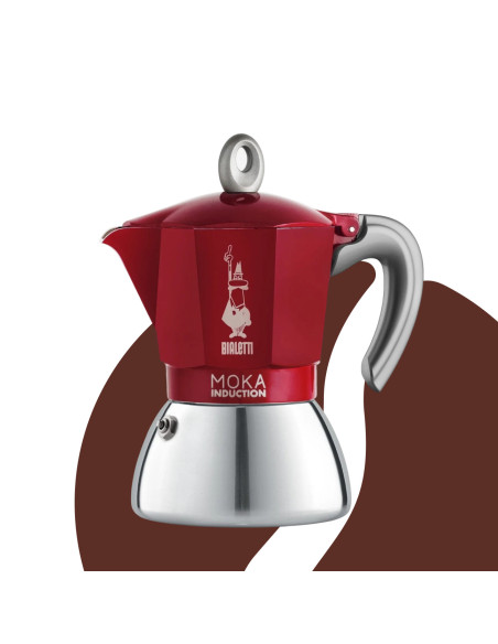 Bialetti Moka indukciós 4 csésze piros