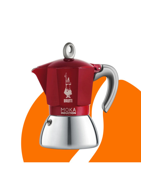 Bialetti Moka indukciós 2 csésze piros ÚJ