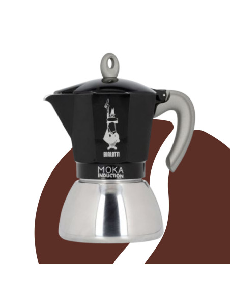 Bialetti Moka indukciós 6 csésze fekete ÚJ