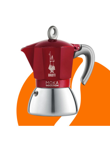 Bialetti Moka indukciós 6 csésze piros ÚJ