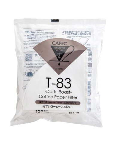 Cafec Dark Roast papír filterek mérete. 02, 100 db (DC4-100W)