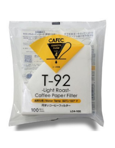 Cafec Light Roast papír filterek mérete. 02, 100 db (LC4-100W)
