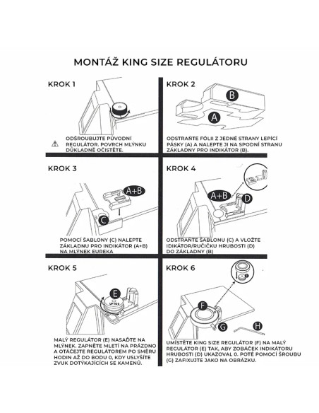 Eureka Mignon King Size őrlődaráló durvaságszabályozója