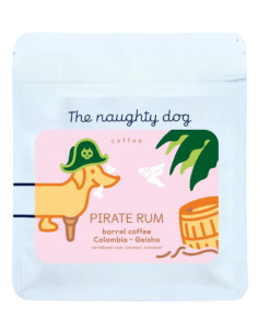 A Naughty dog PIRÁTUS RUM hordó kávé - gésa 200g