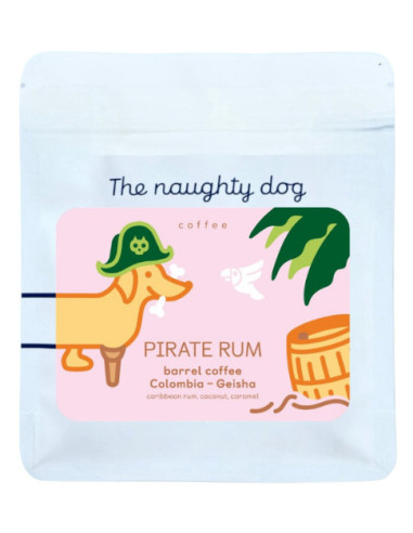A Naughty dog PIRÁTUS RUM hordó kávé - gésa 200g