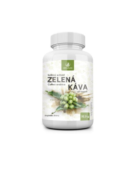 Allnature Zöld kávé gyógynövénykivonat 60 kapszula