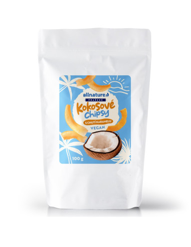 Allnature  kokosové chipsy s karamelem100 g