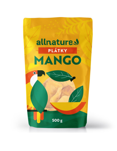 Allnature Szárított mangószeletek 500 g