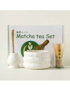 Kaffia Matcha szett – fehér