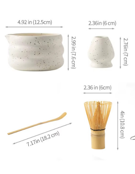 Kaffia Matcha szett – fehér
