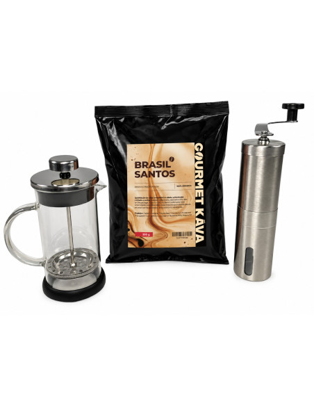 Francia csomag – kávédaráló, French press és kávé