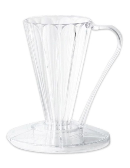 Cafec Flower Deep 27 plastový dripper clear