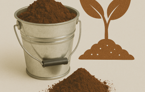 Kávé mint műtrágya, logr trágyázáshoz és komposztáláshoz