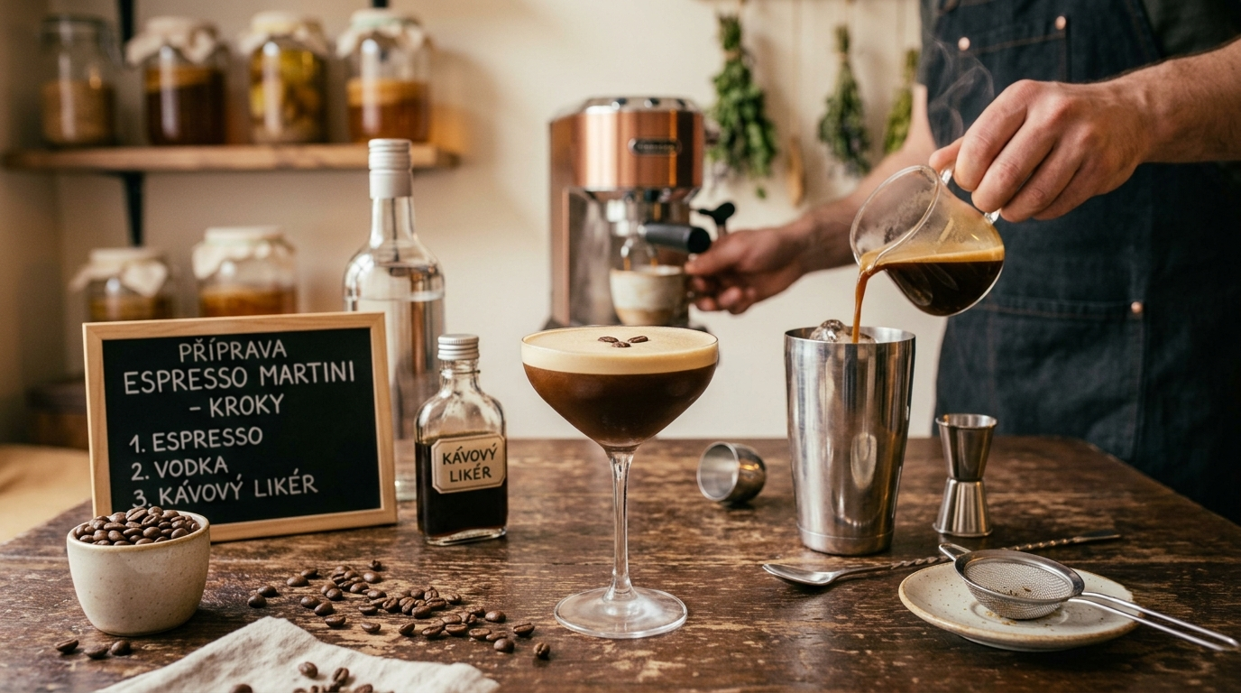 Espresso Martini elkészítése