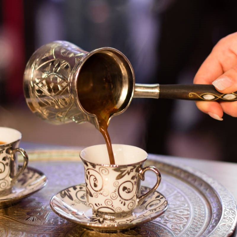 Rakott és török ​​kávé